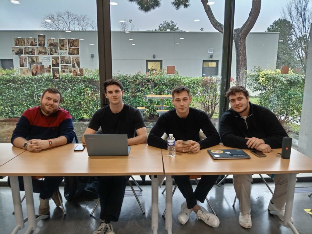 Arnaud RENOM-SEURIN, Louis ULIVI, Lucas Choain et Victor Dumas Vaccaro