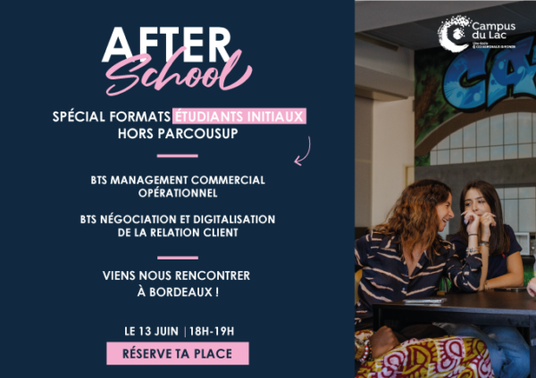 invitation pour un after school spécial format étudiant initiaux