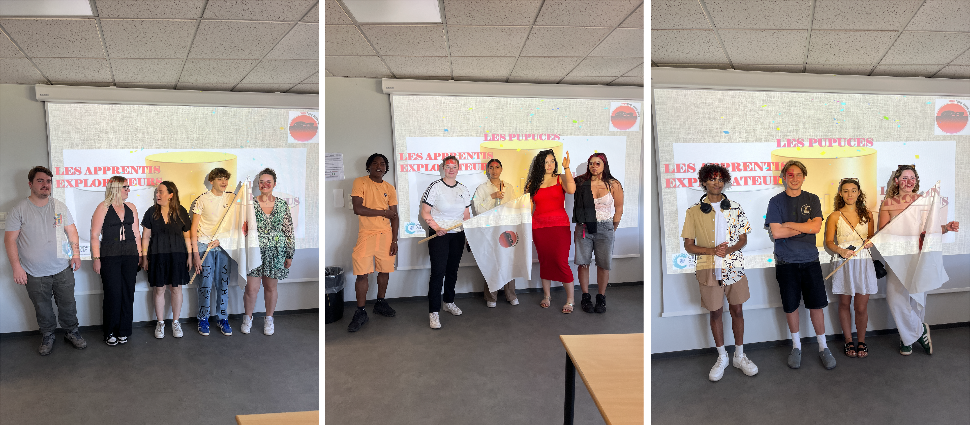 équipes d'étudiants en CAP BAC ou BP pour le campus express 2024 au campus du lac