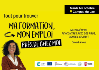 salon ma formation mon emploi 1er octobre 2024 au campus du lac