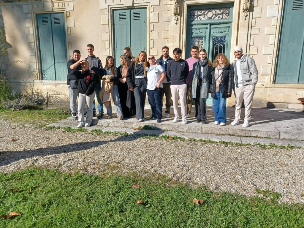 visite des étudiants en bts ndrc du campus du lac au chateau citran