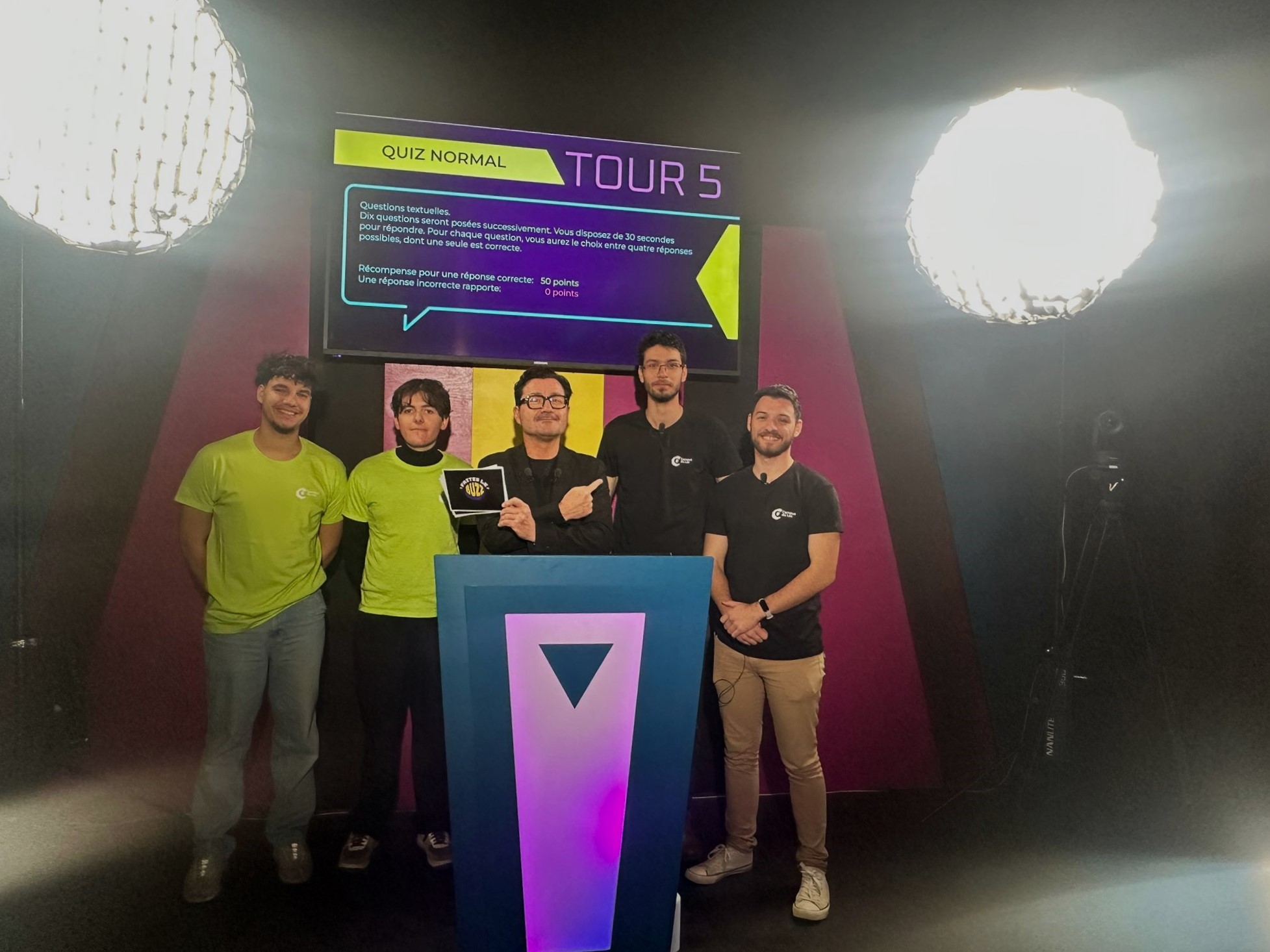 participation des étudiants du campus du lac à l'émission faites le buzz de TV7