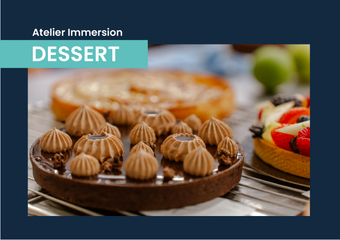 atelier immersion cuisinier en desserts de restaurant au campus du lac