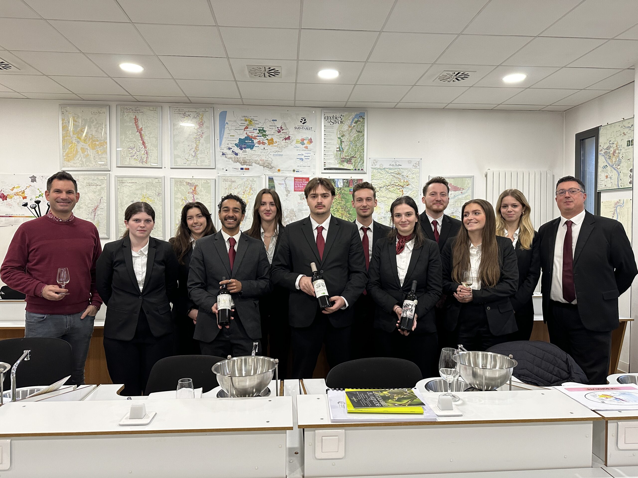 conférence de matthias seignette de l'école du vin de bordeaux au campus du lac