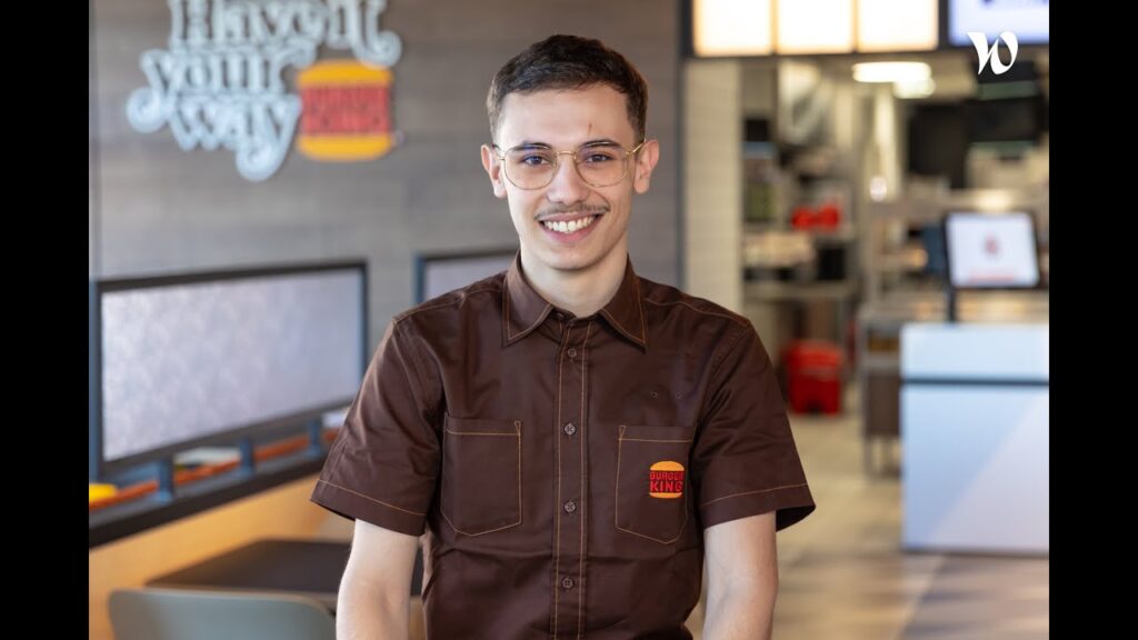etudiant en BTS MCO avec Burher King au campus du lac