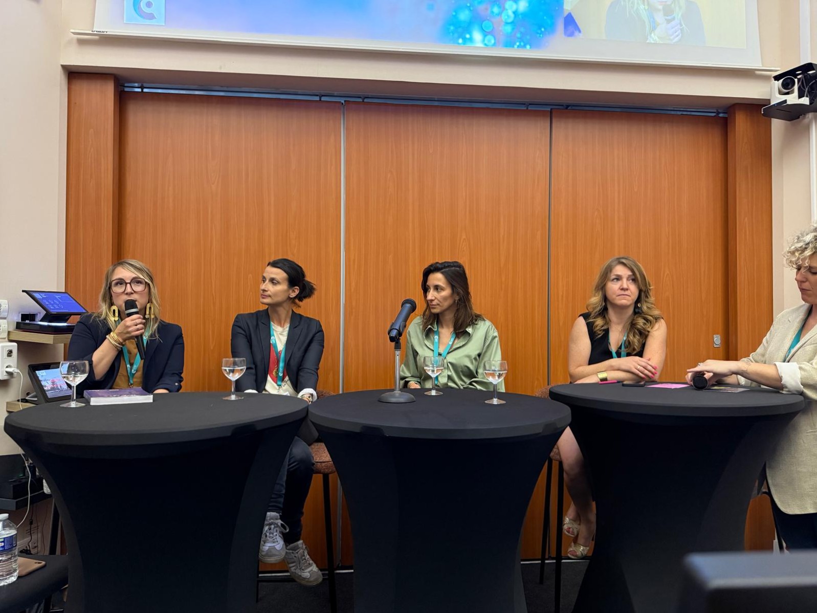 1ere édition de l'after work communication au campus du lac avec Nada Mansour, Blandine Dubois Defréville, Clémentine Sicaud-Garcia, Clémence Campech