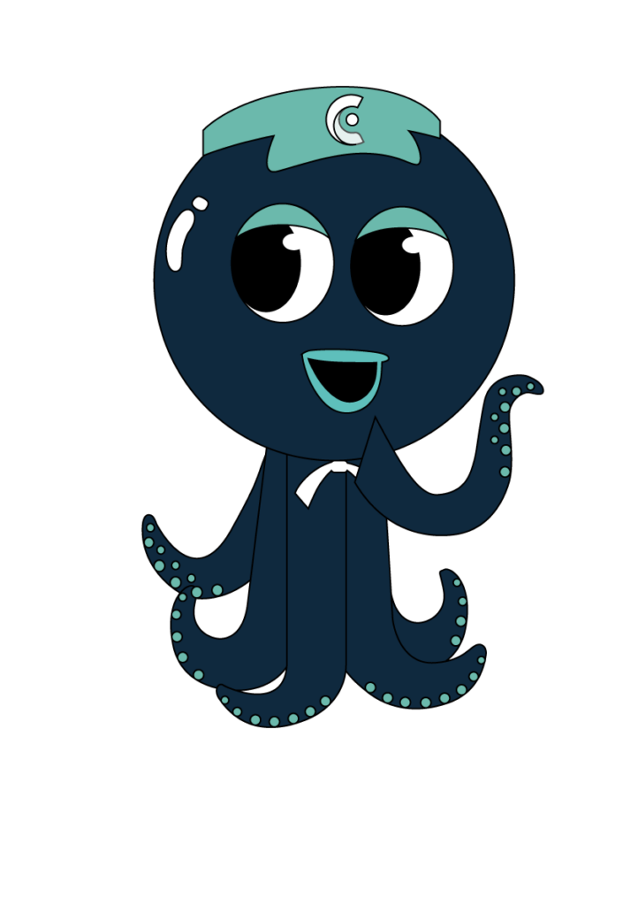 mascotte campus du lac poulpy version illustration