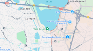 Plan Campus du Lac de Bordeaux