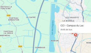 Plan de Libourne Campus du Lac
